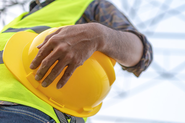 Electrical Worker with Hard Hat